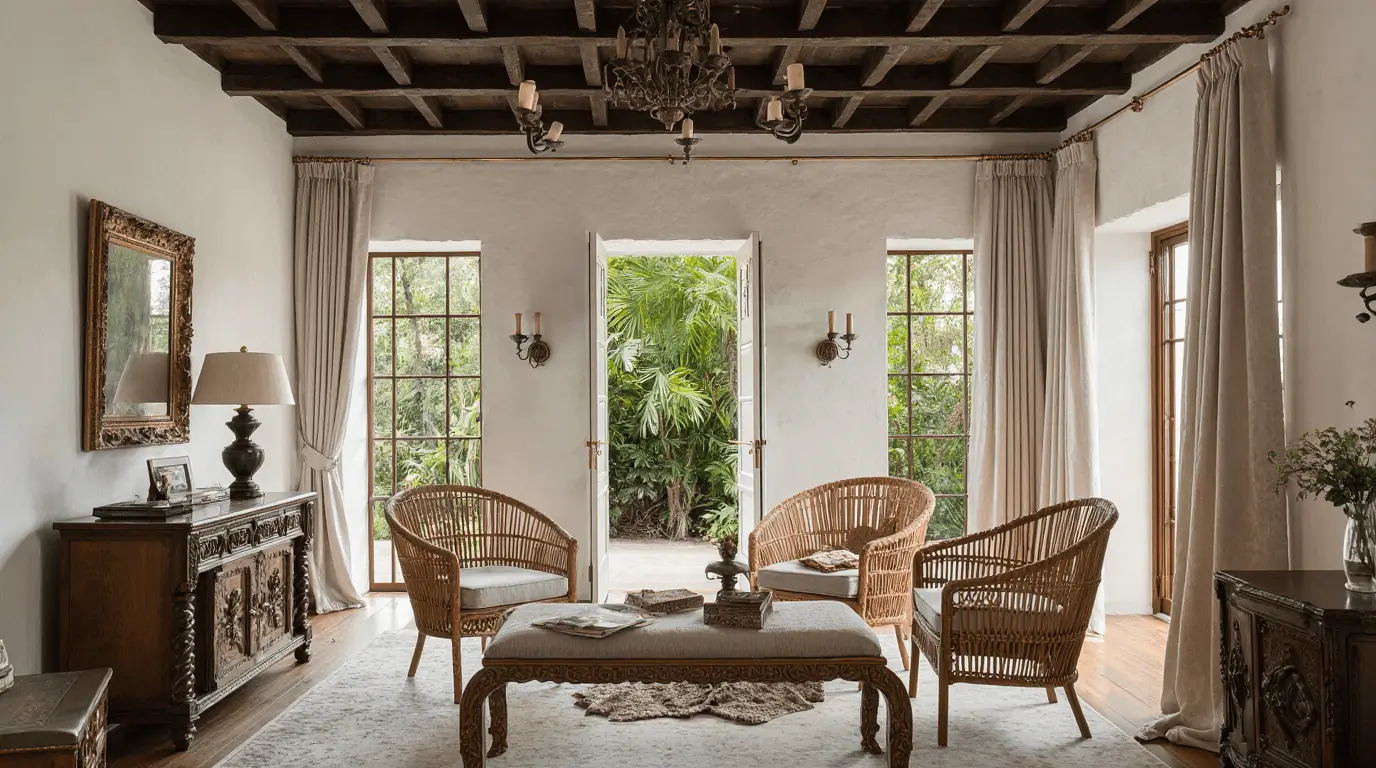 french colonial interior design