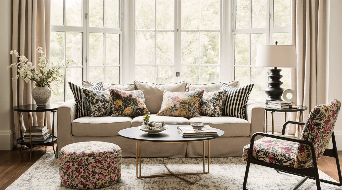 mixing patterns interior design