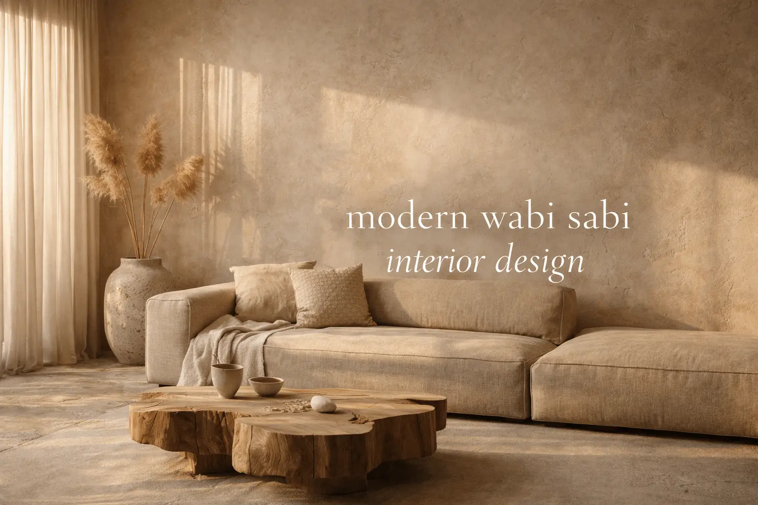 modern wabi sabi interior design