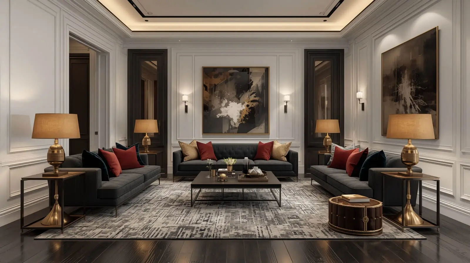 opposition rhythm in interior design