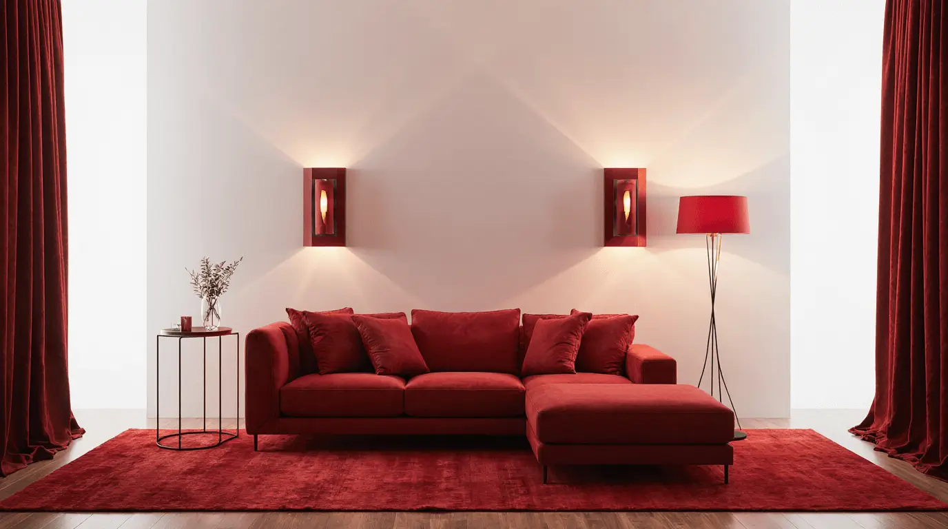red interior design