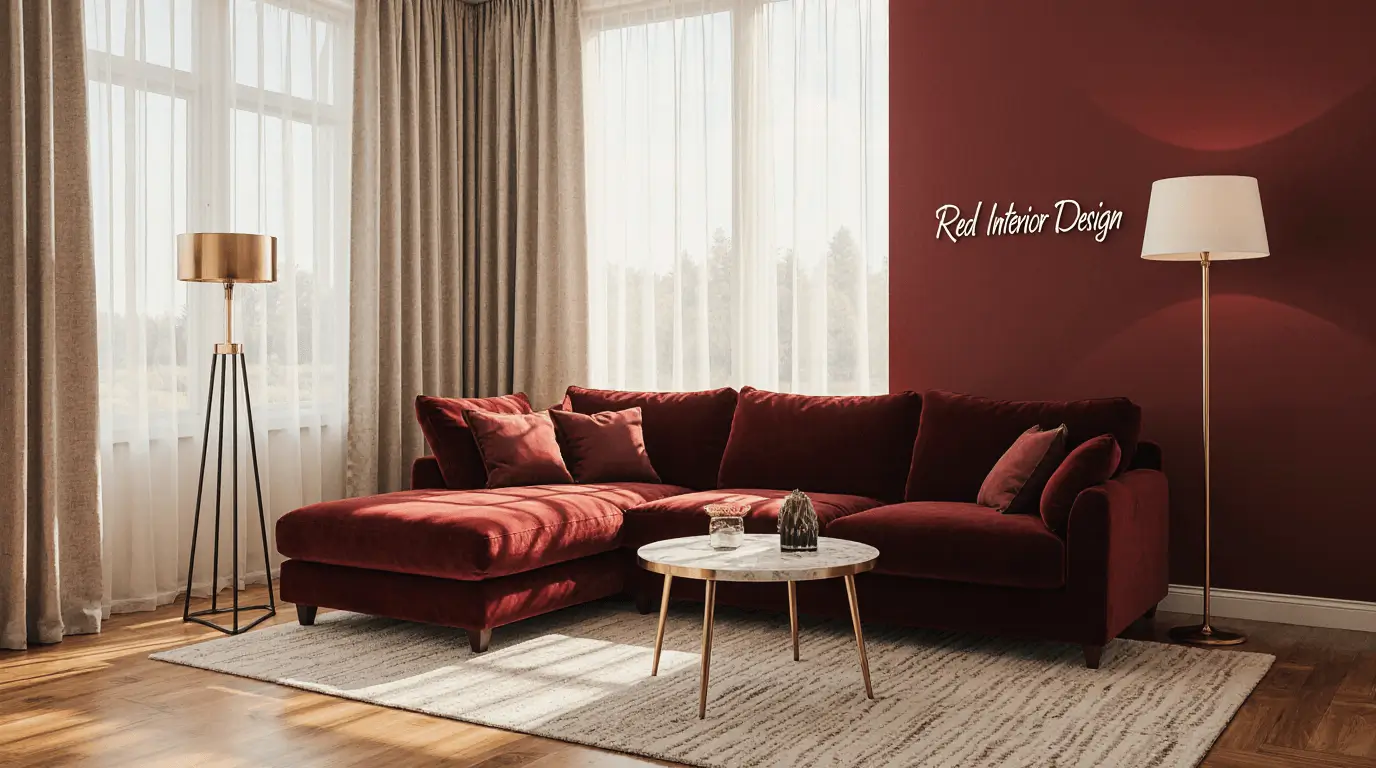 red interior design