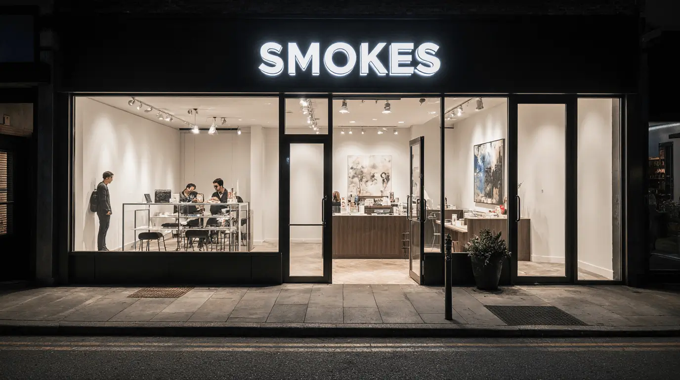 decoration interior smoke shop design