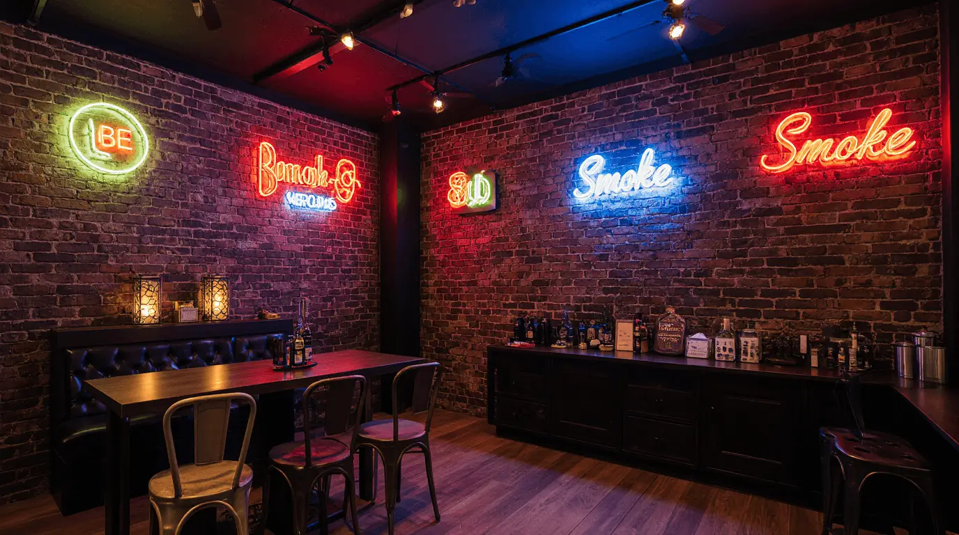 decoration interior smoke shop design