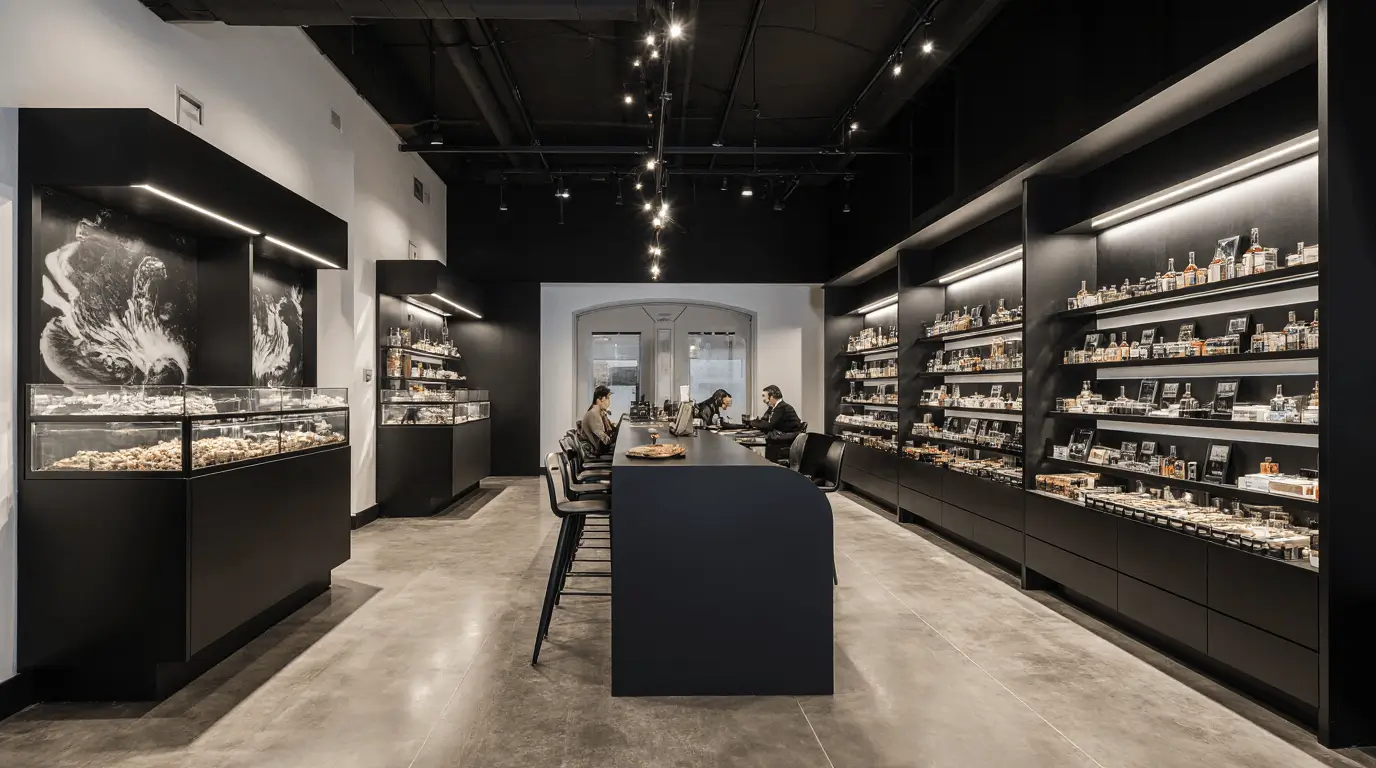 decoration interior smoke shop design