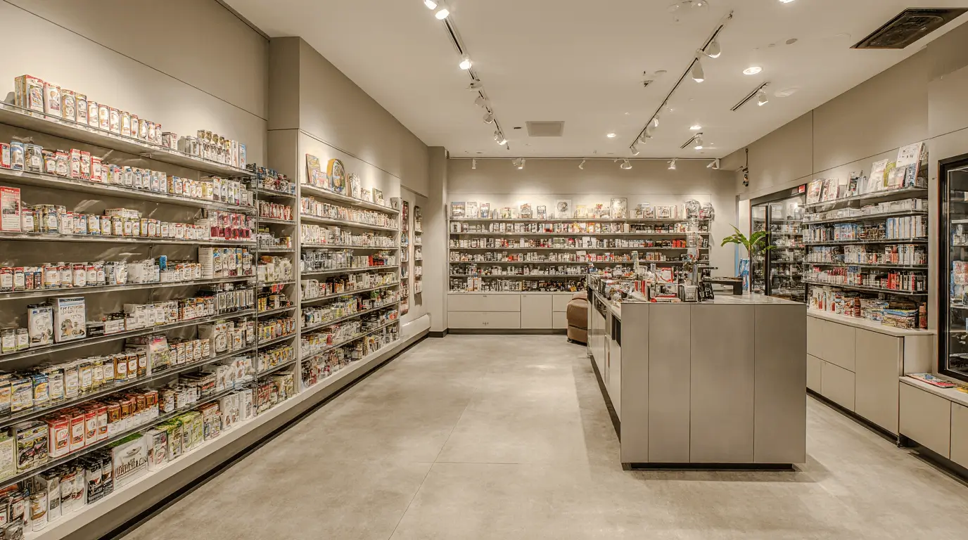 decoration interior smoke shop design