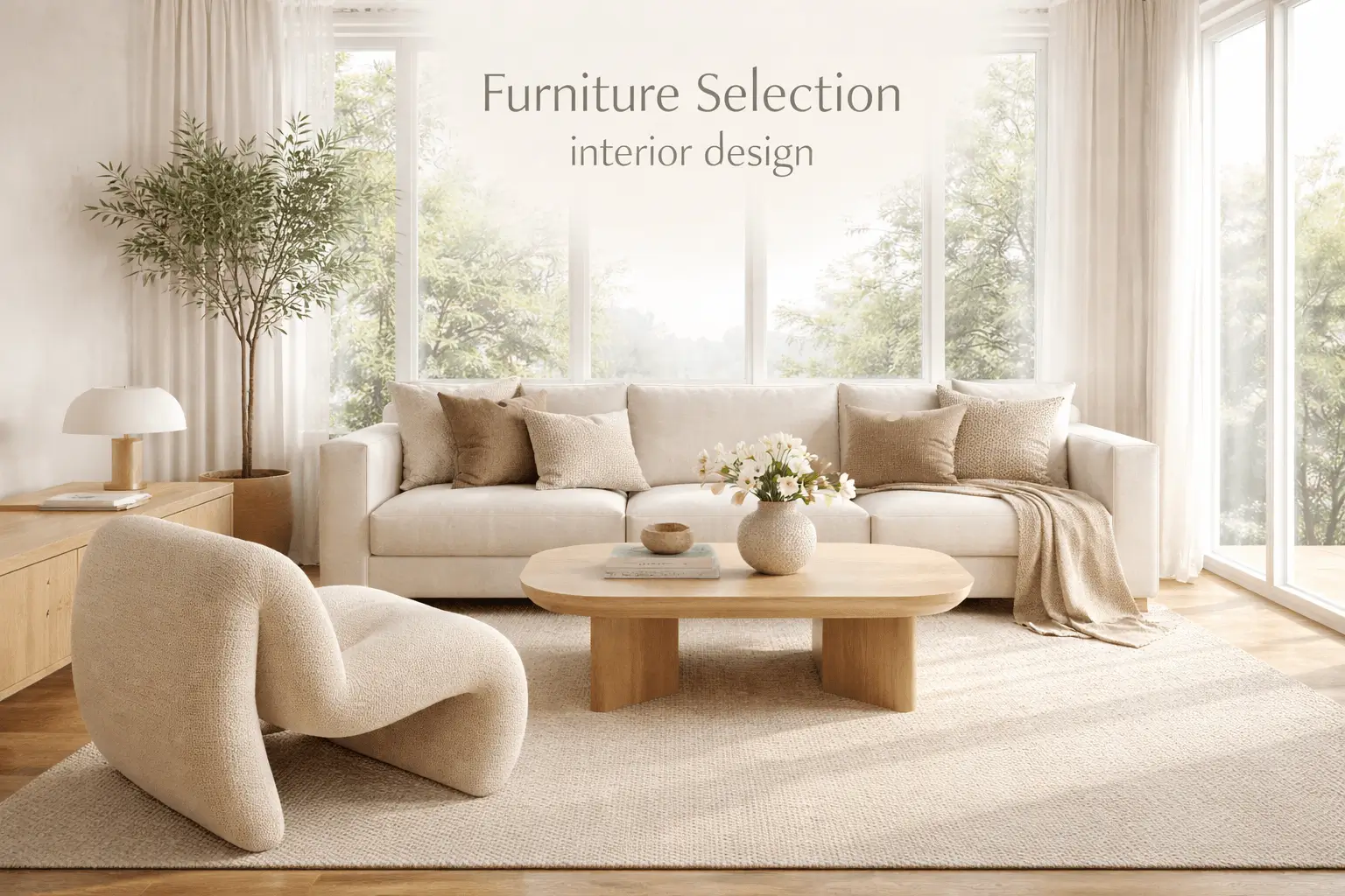furniture selection interior design