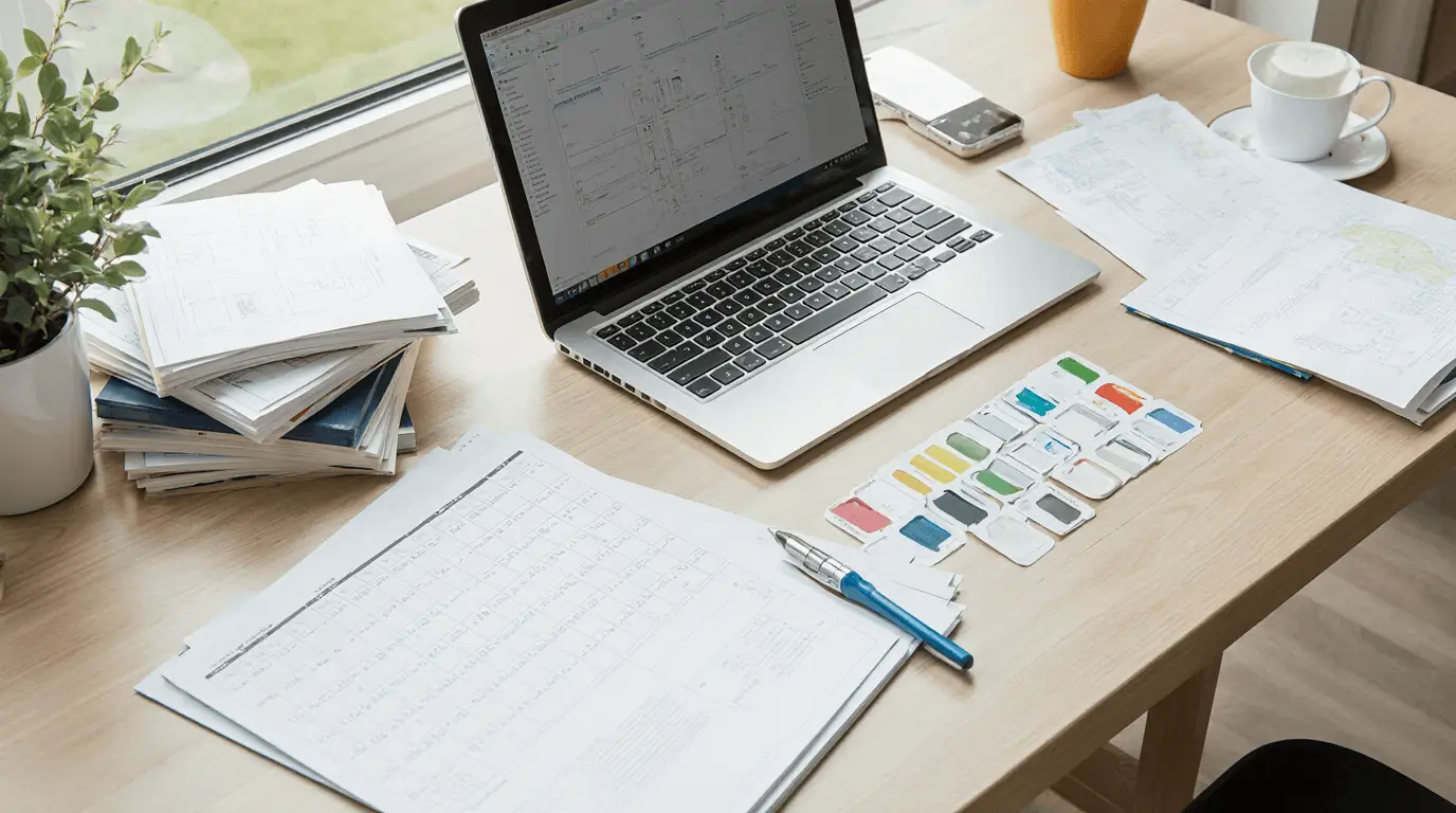 interior design paint schedule