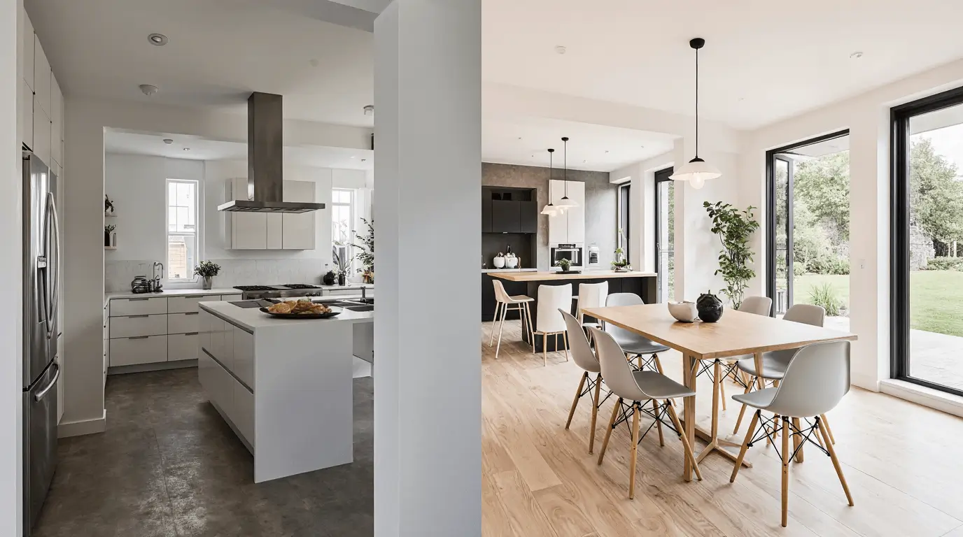 kitchen diner knock through