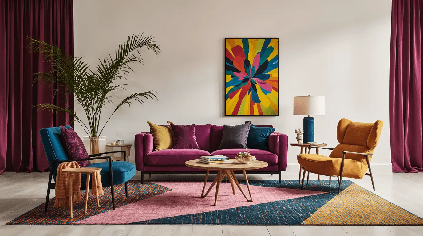 living room postmodern interior design