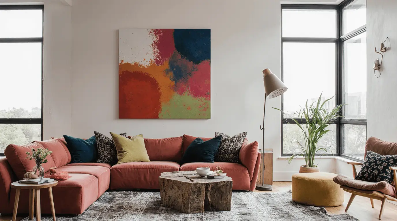 living room postmodern interior design