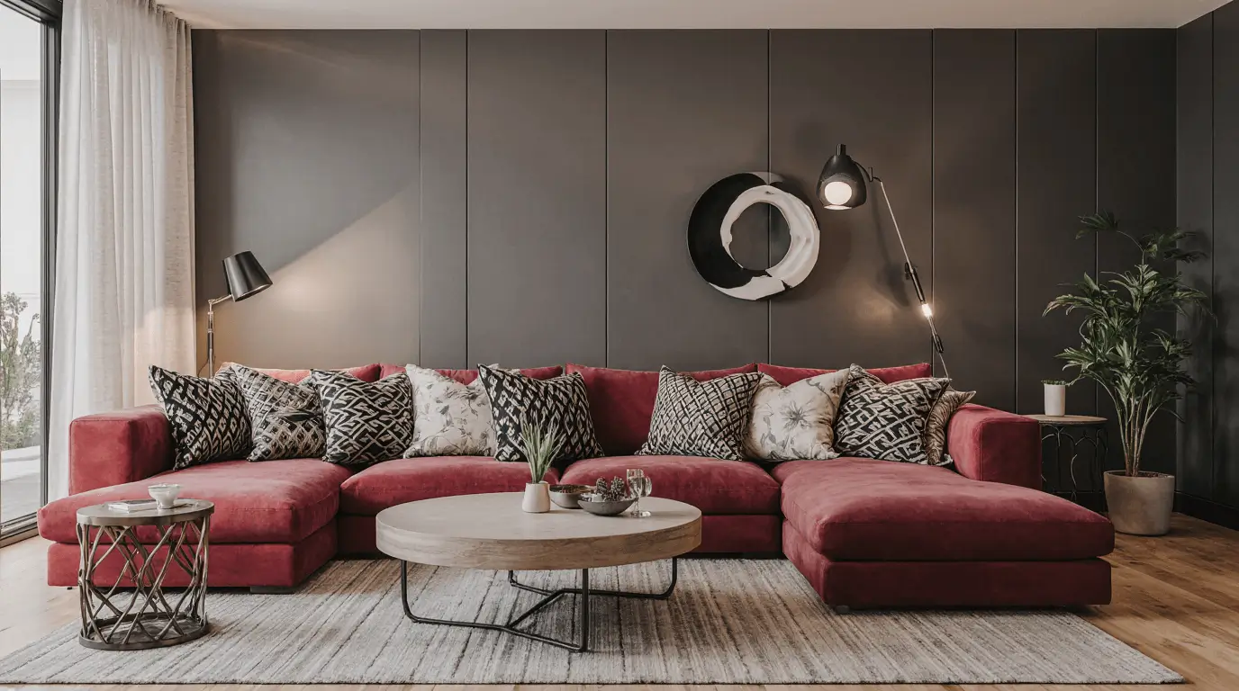 living room postmodern interior design