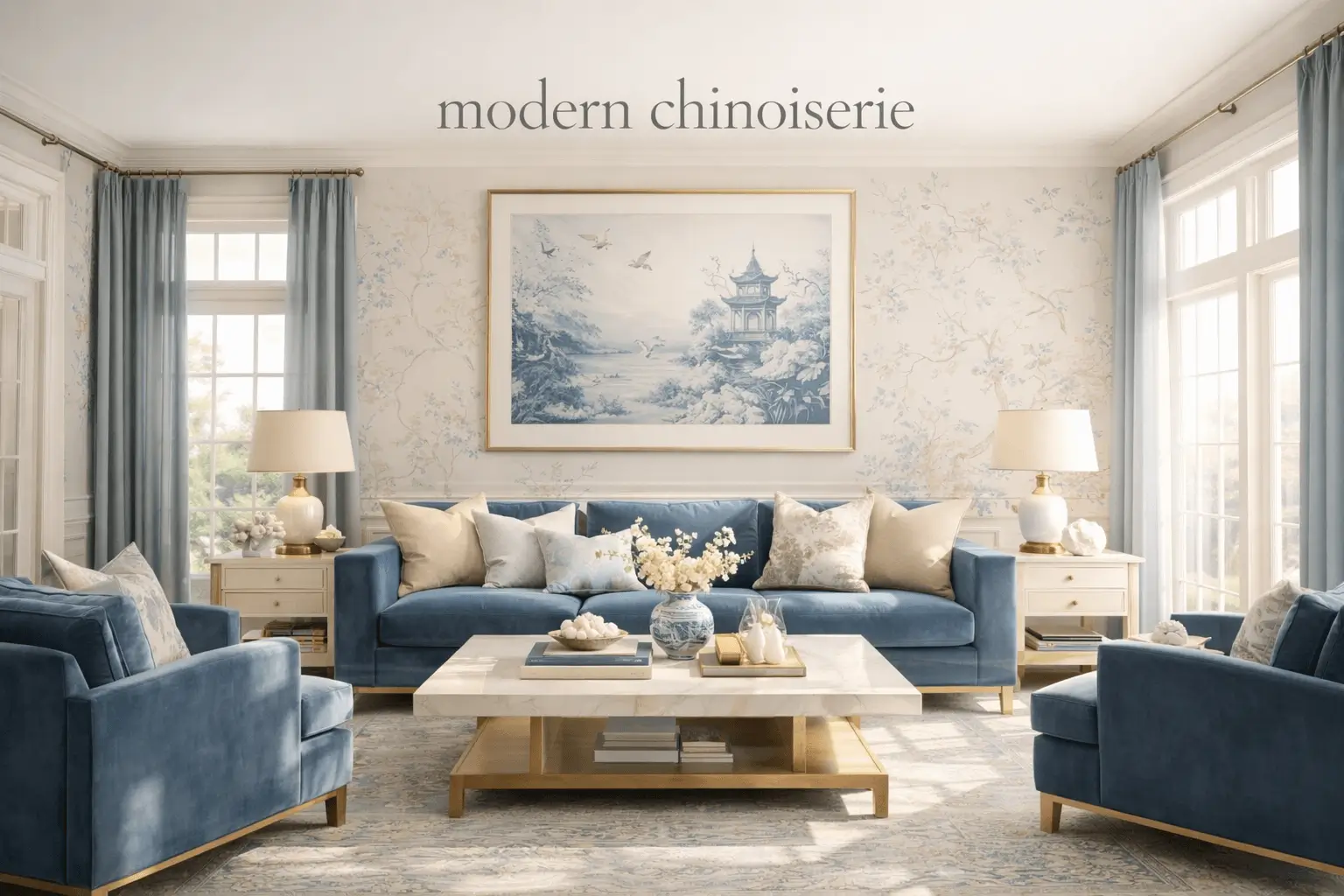 modern chinoiserie interior design