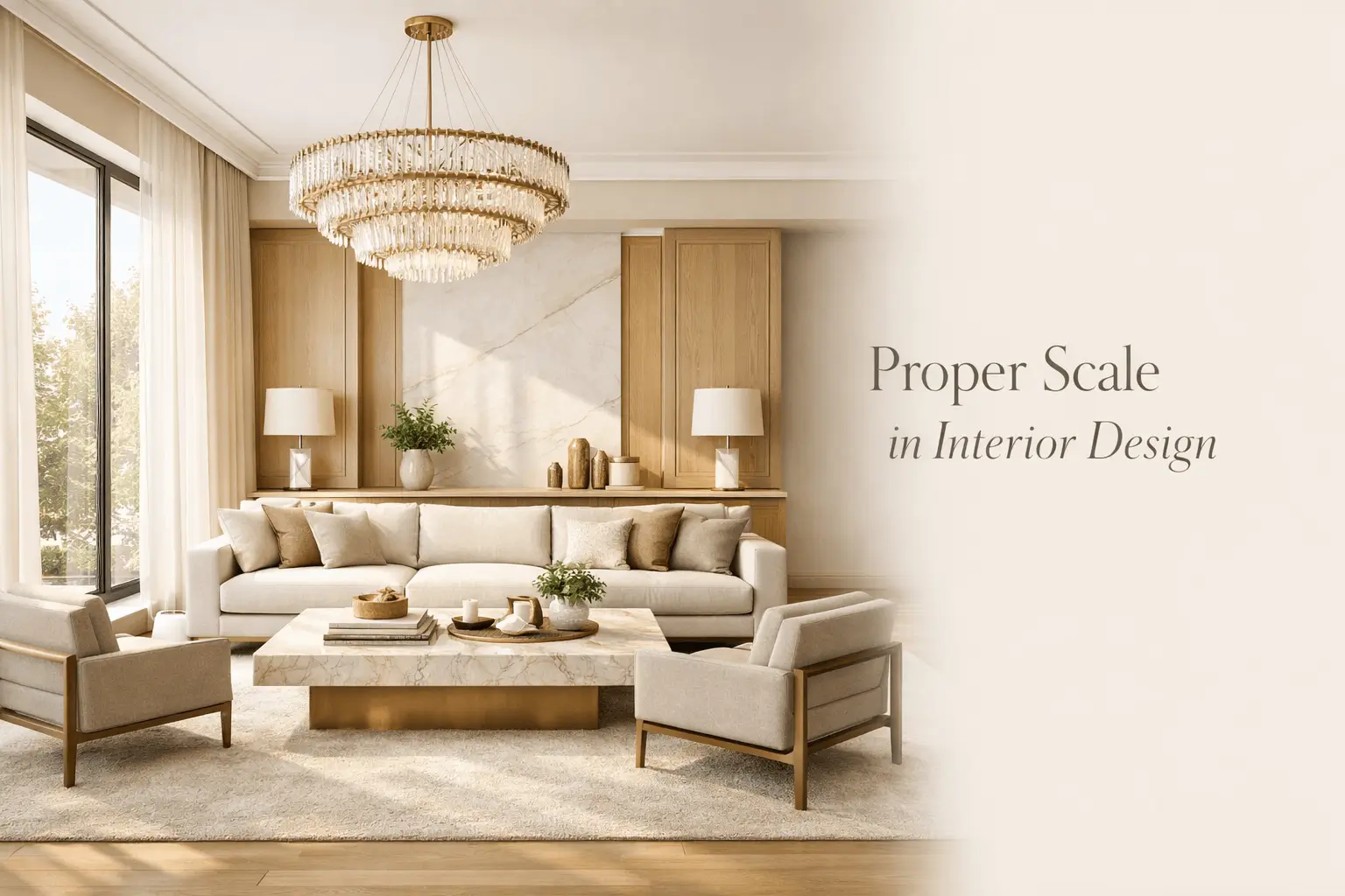 proper scale in interior design