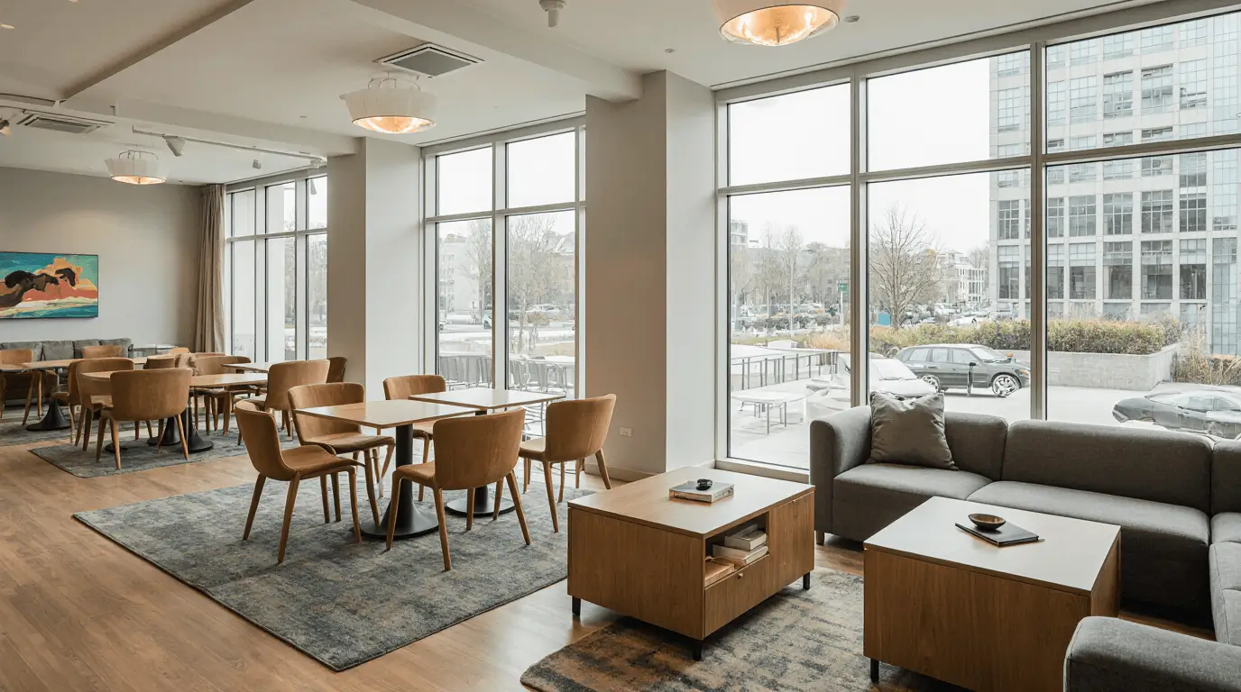 student housing interior design