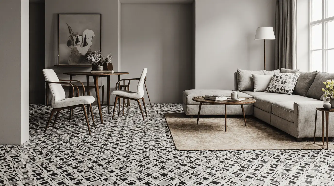 stylized pattern interior design