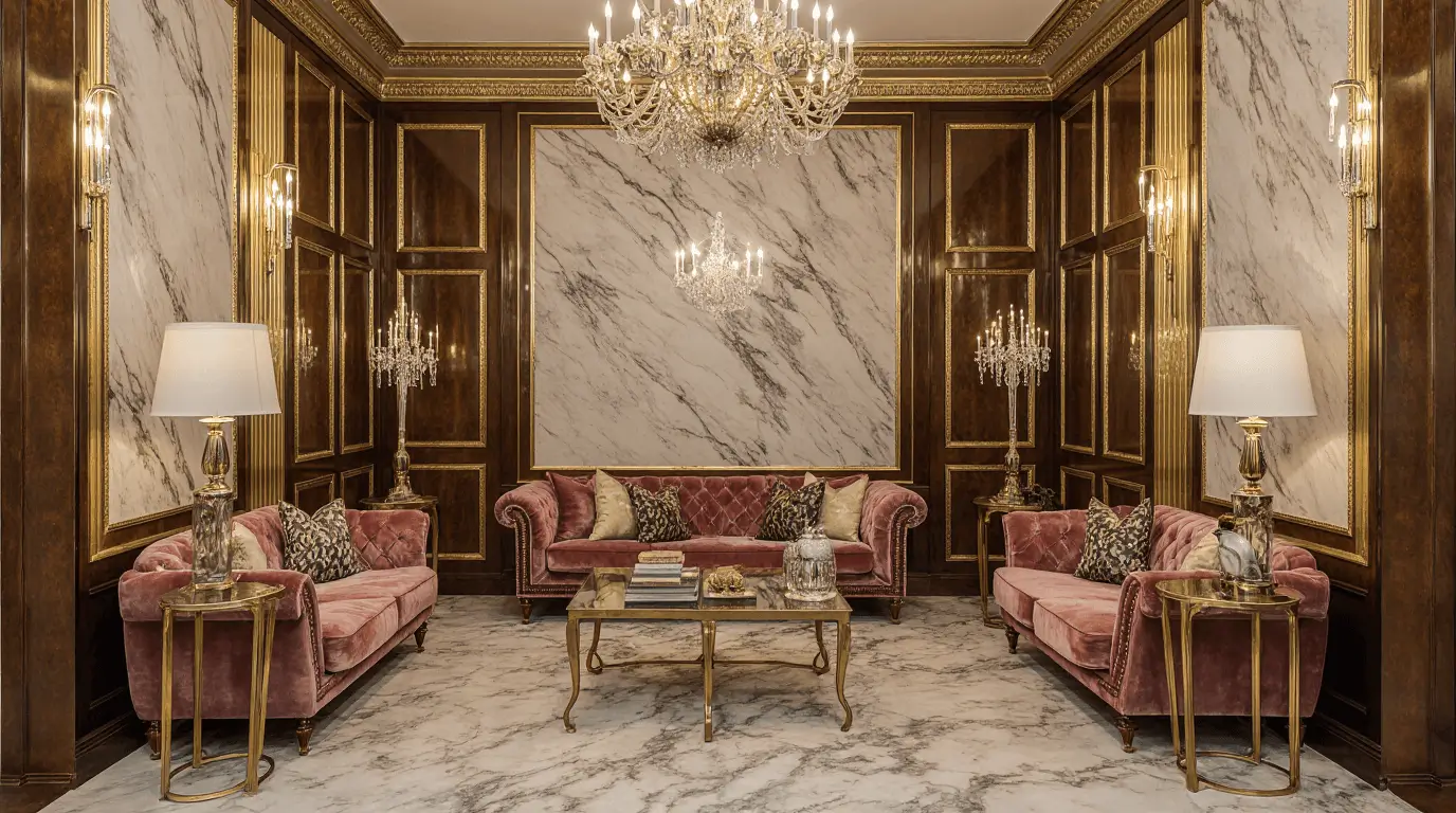 stylized pattern interior design