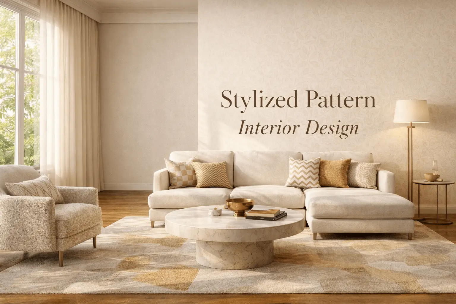 stylized pattern interior design