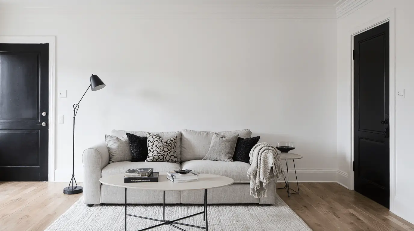 black vs white interior doors