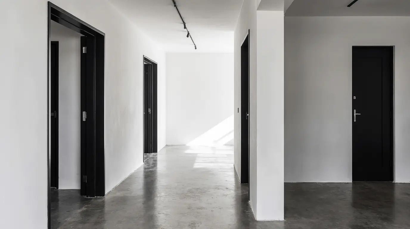 black vs white interior doors