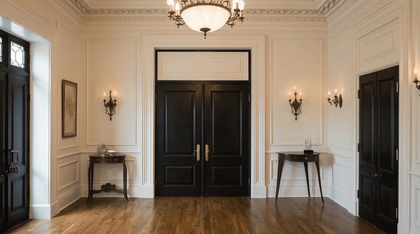 black vs white interior doors