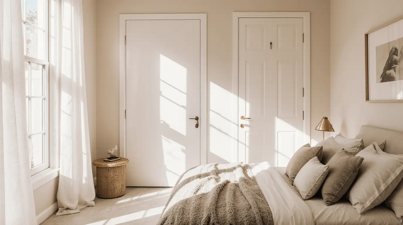 black vs white interior doors