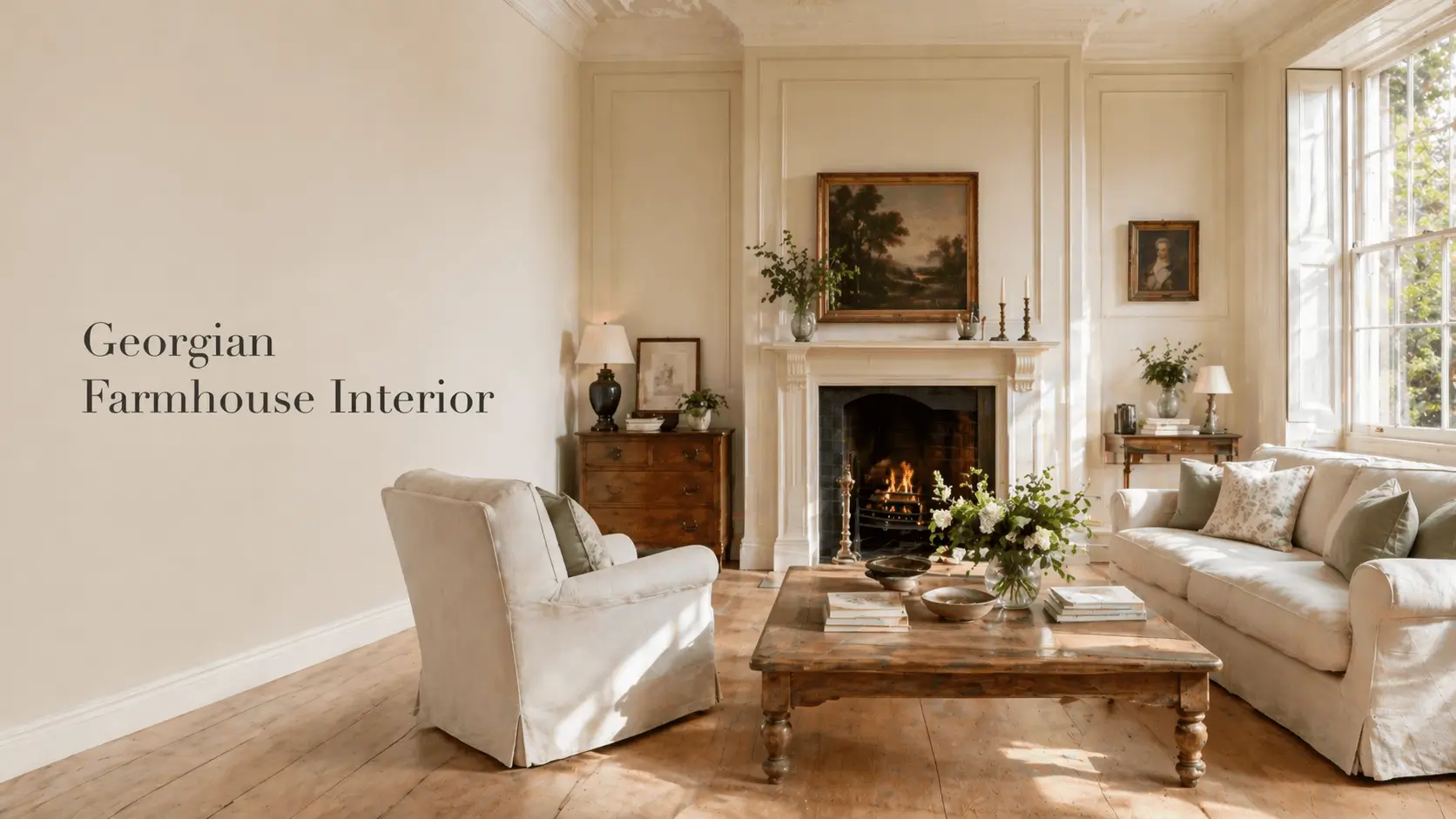 georgian farmhouse interior