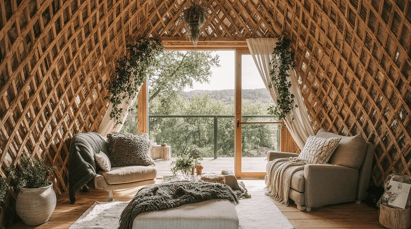 glamping pod interior