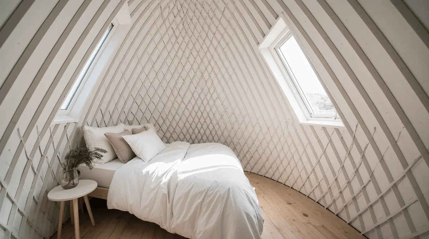 glamping pod interior