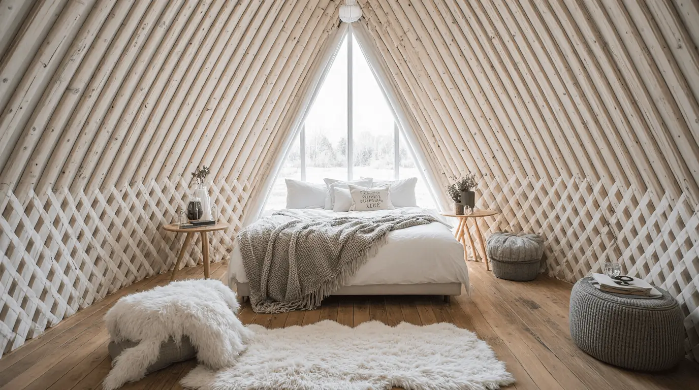 glamping pod interior
