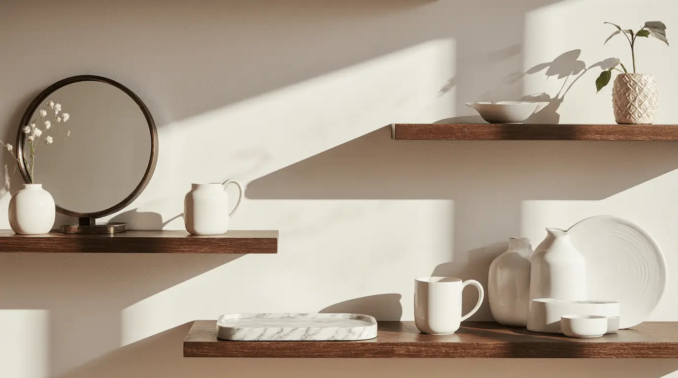 marble and wood interior design