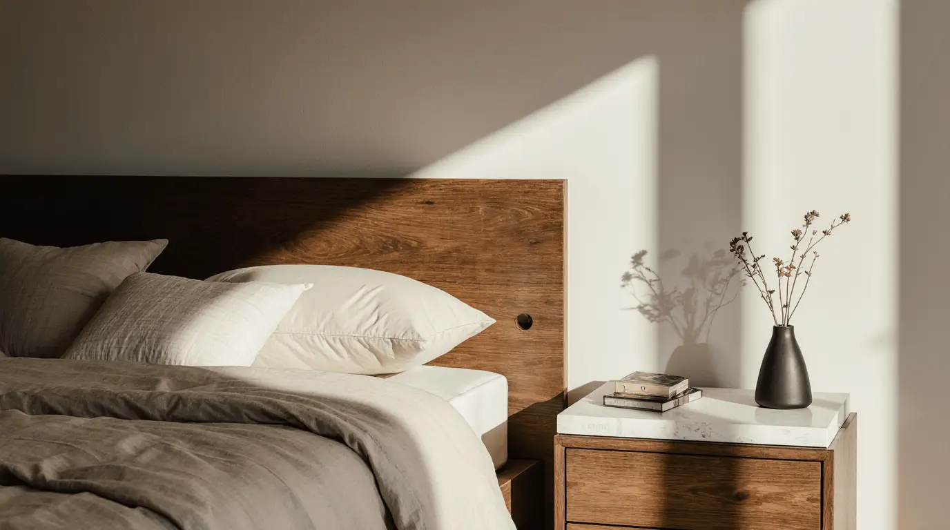 marble and wood interior design