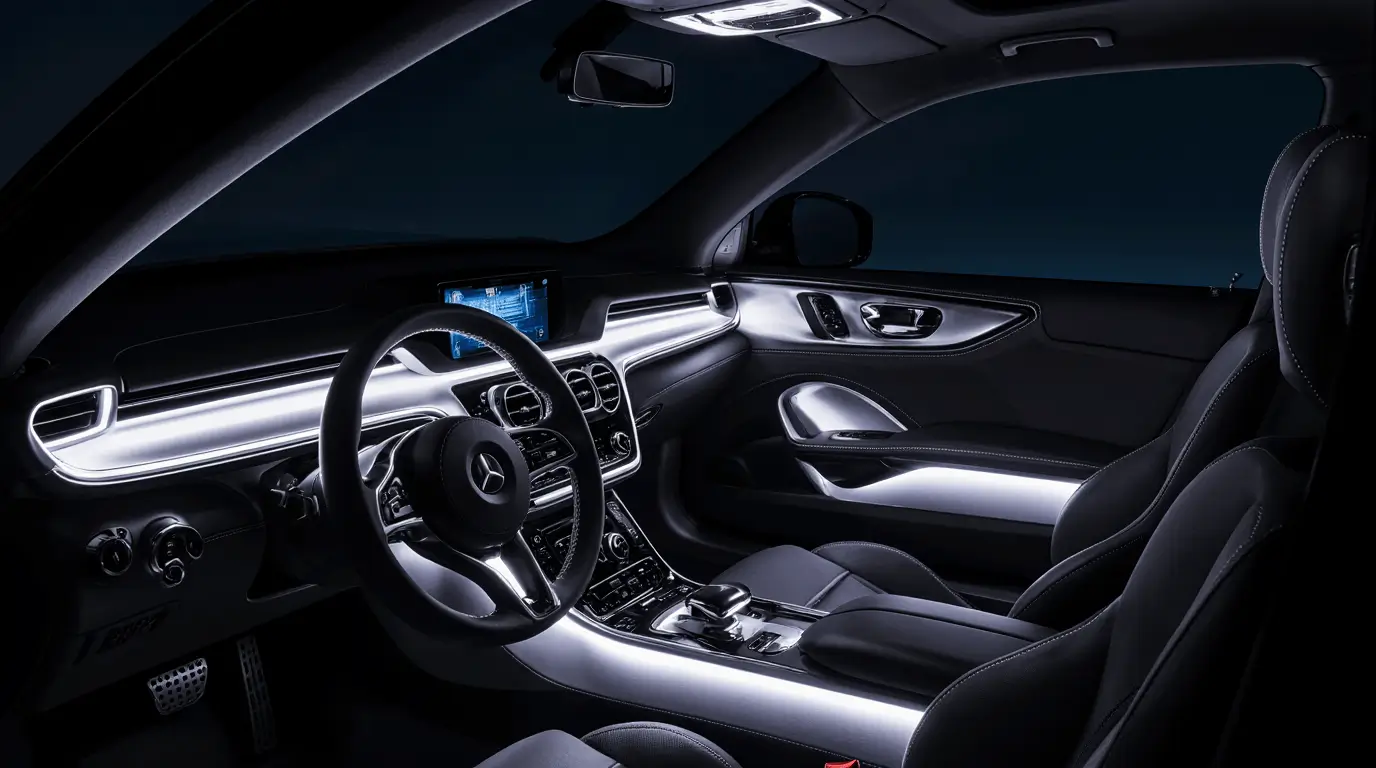 mercedes interior lights