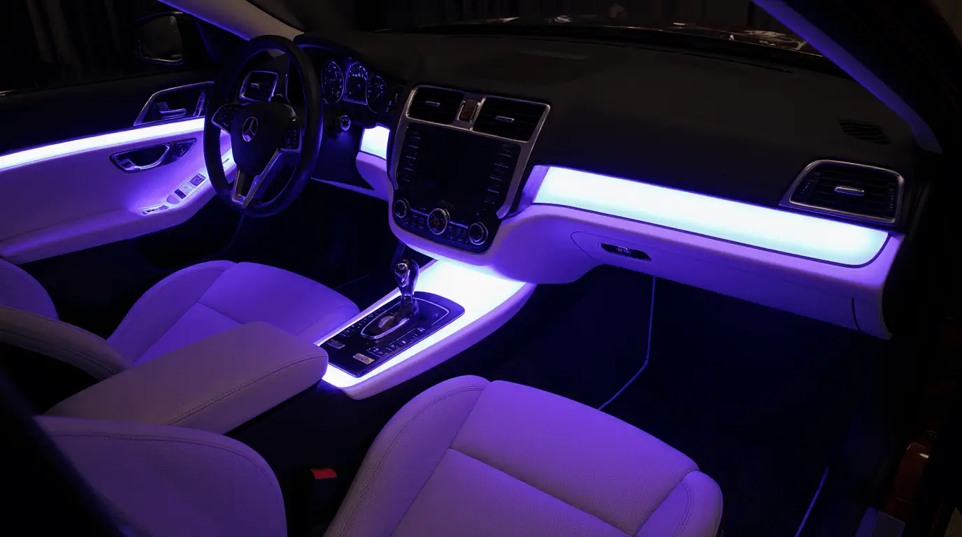 mercedes interior lights