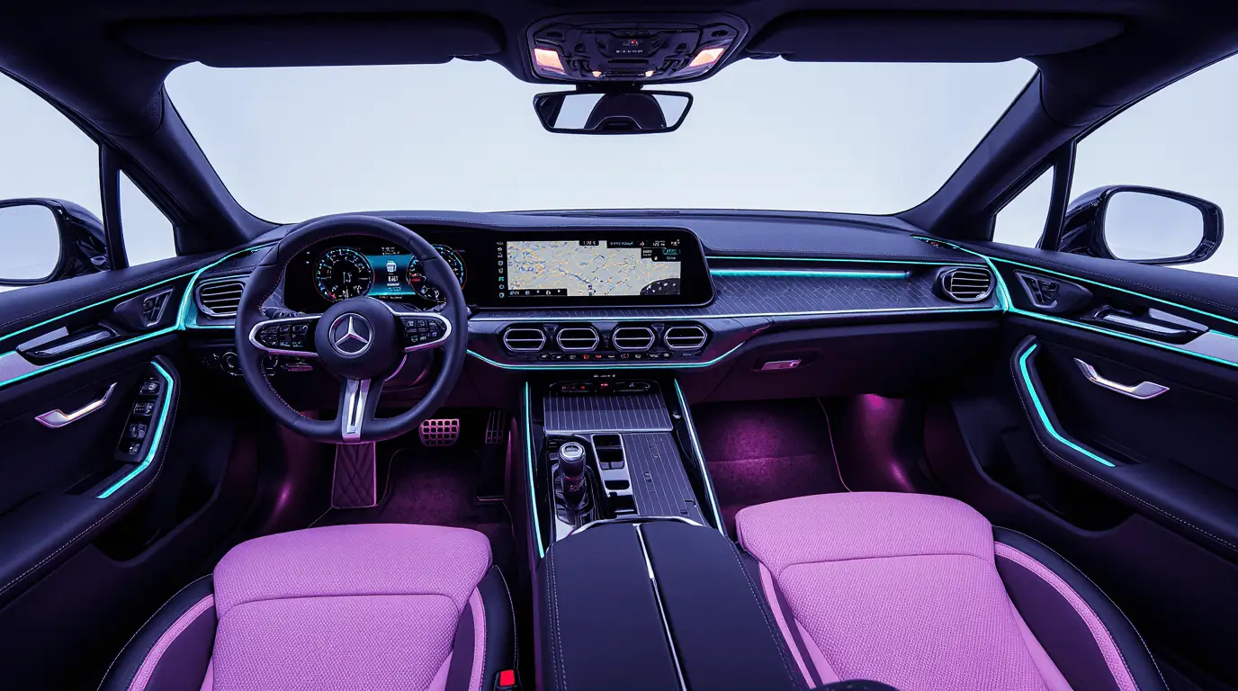 mercedes interior lights
