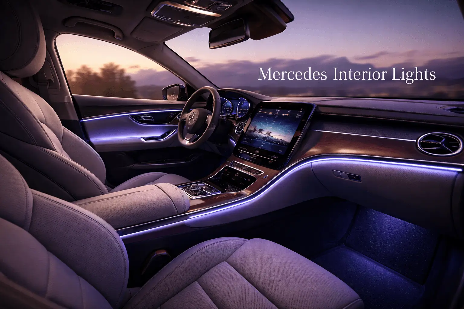 mercedes interior lights