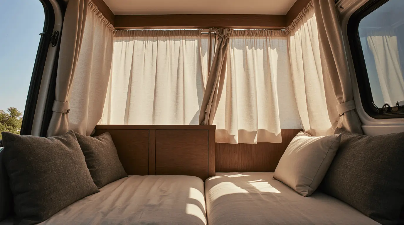 micro camper interior