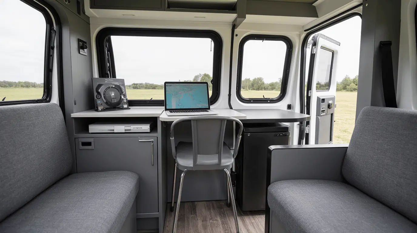 micro camper interior