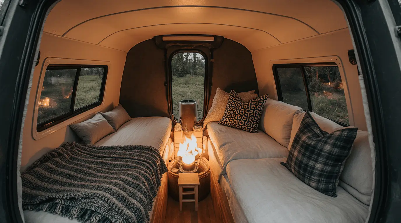 micro camper interior