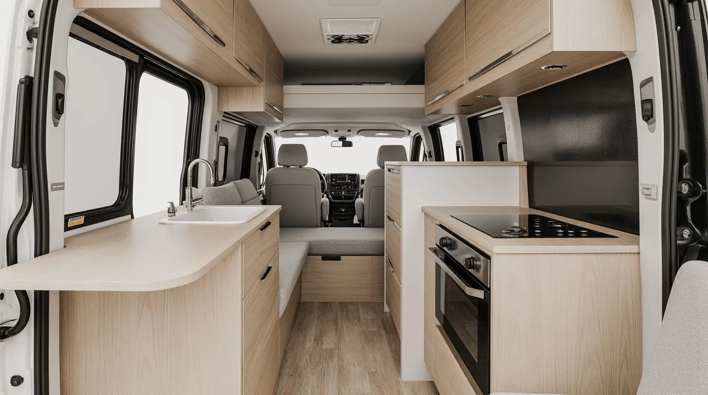 micro camper interior