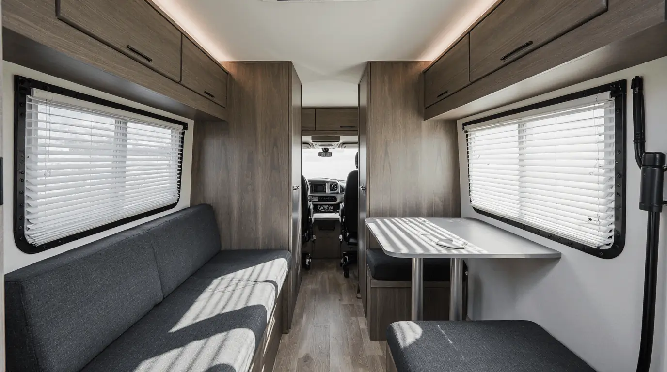 micro camper interior