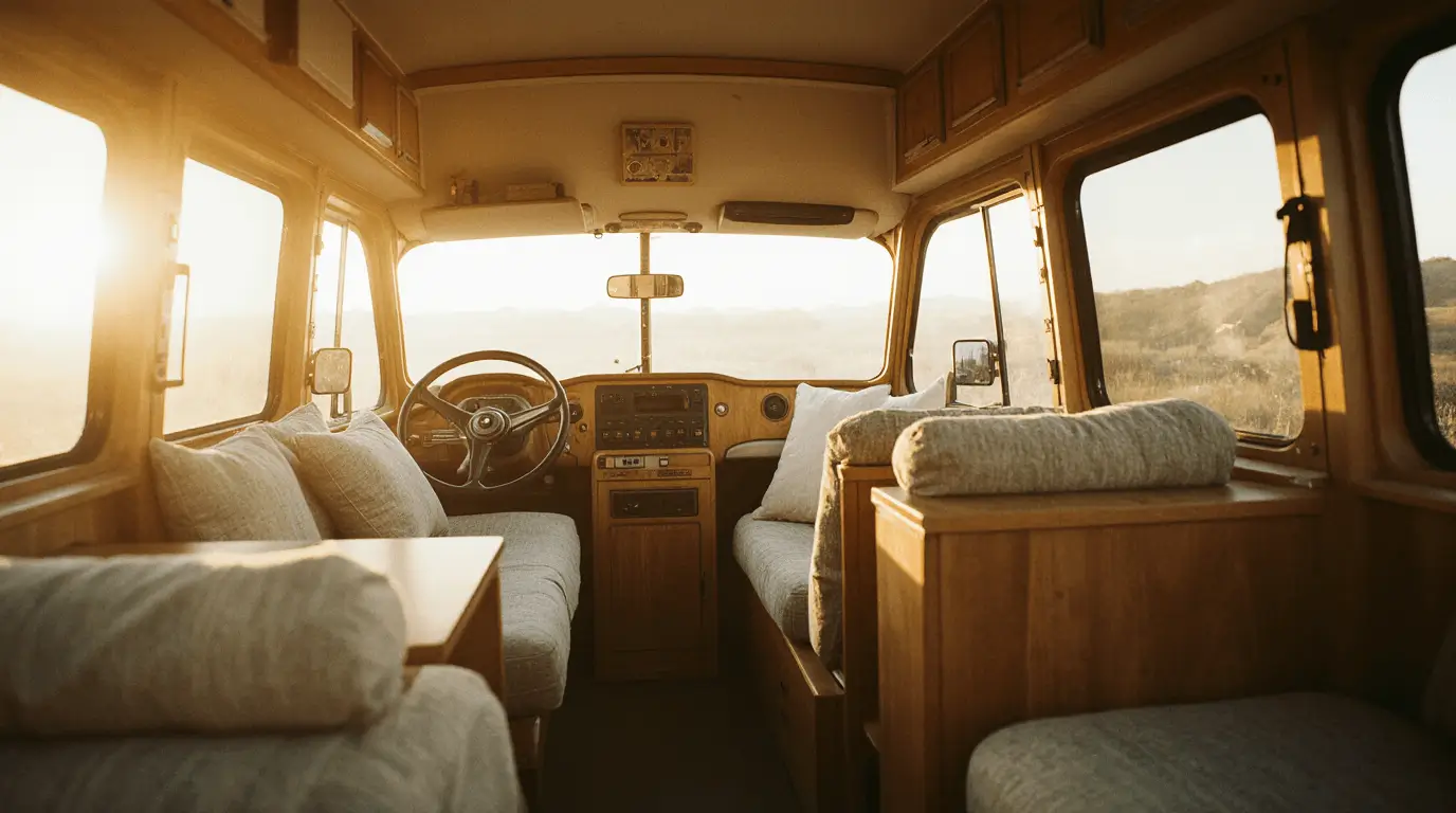 micro camper interior