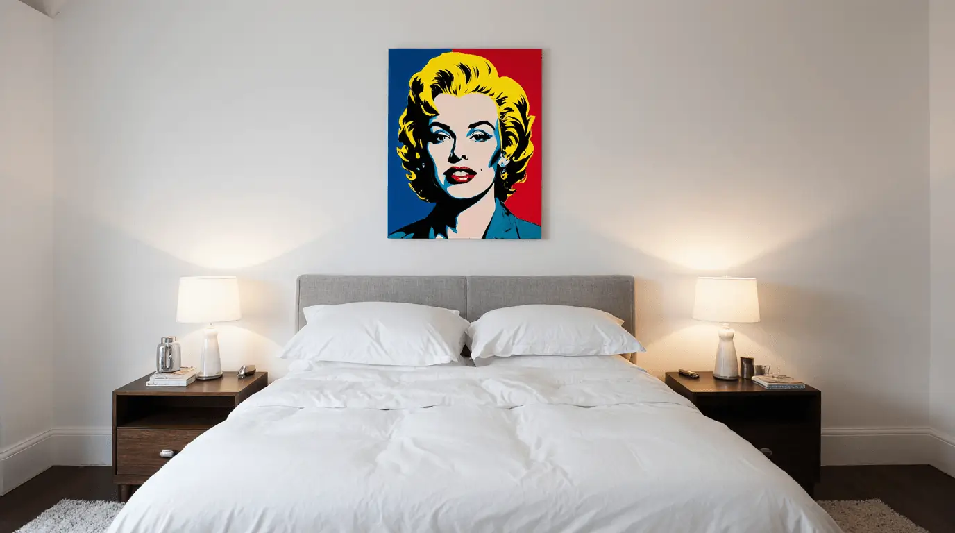 minimalist pop art interior design