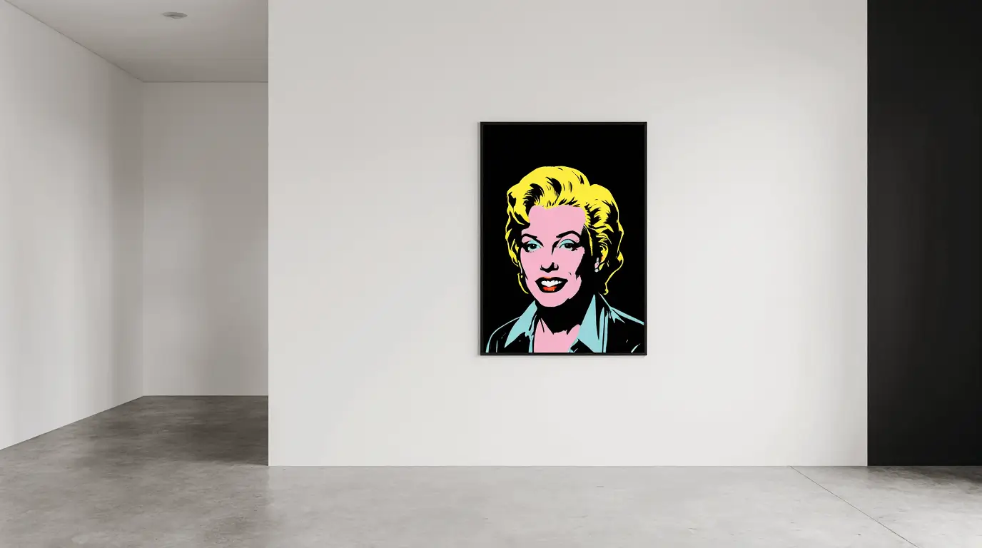 minimalist pop art interior design