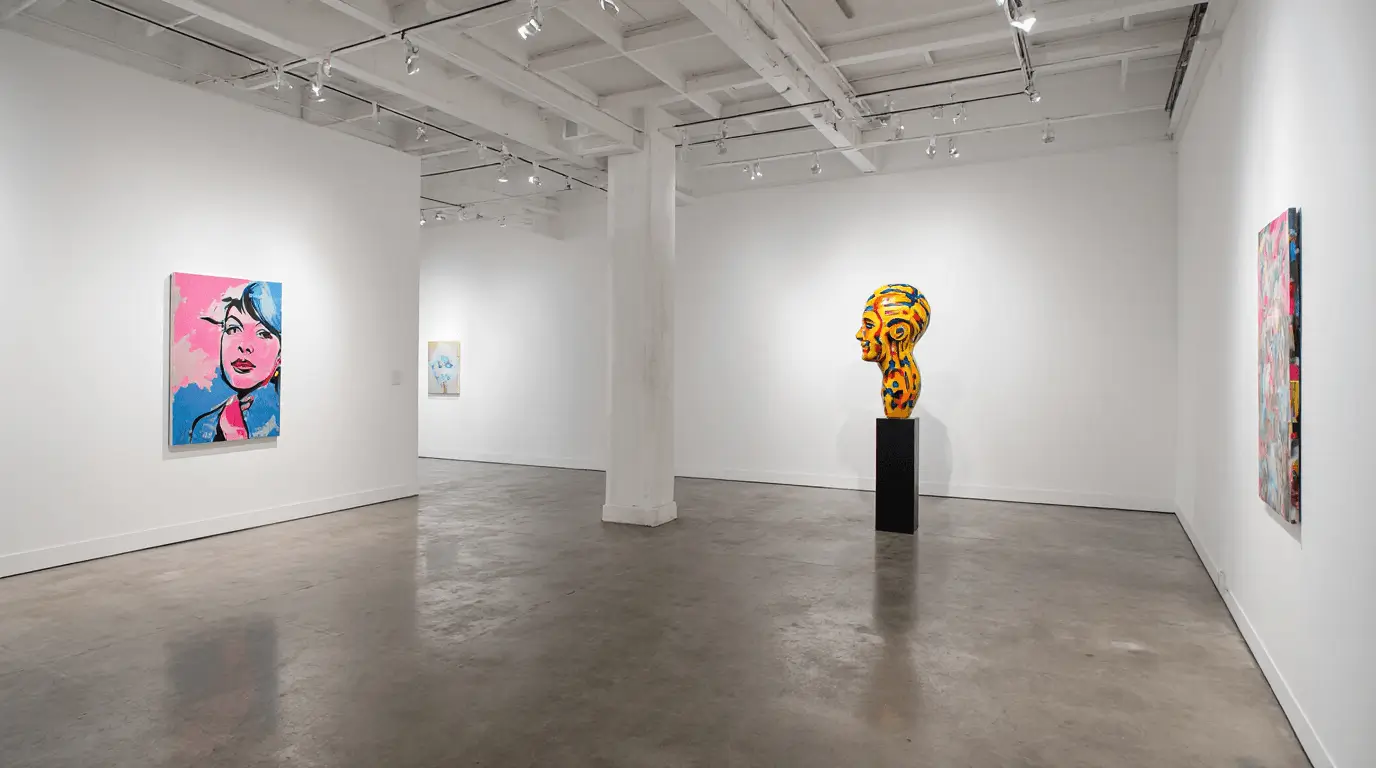 minimalist pop art interior design