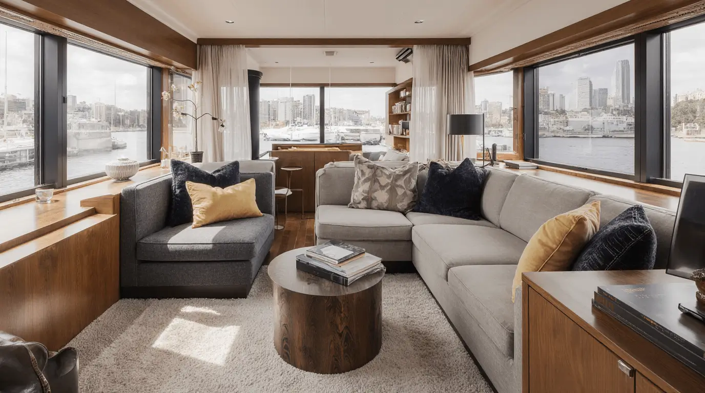 narrow boat interior