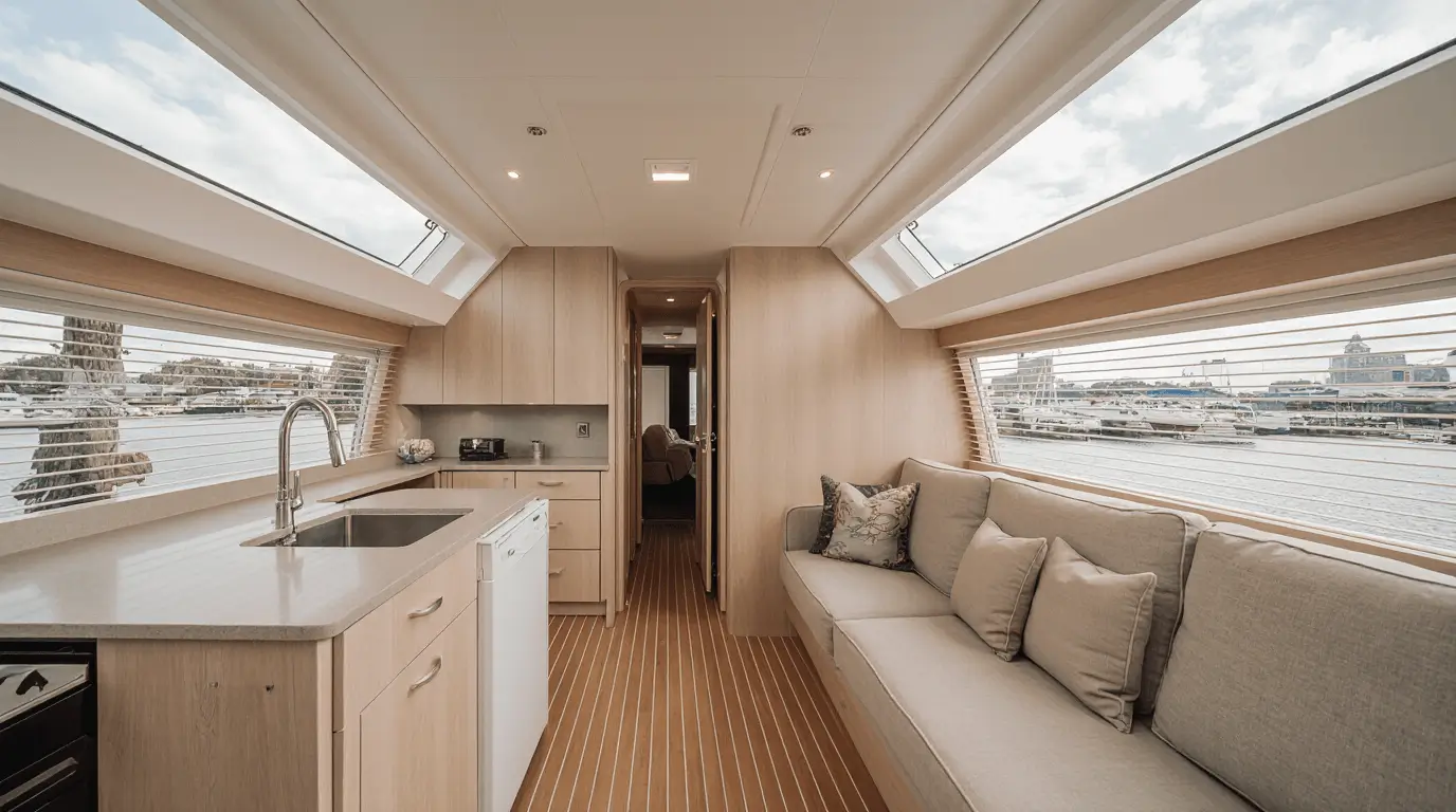 narrow boat interior