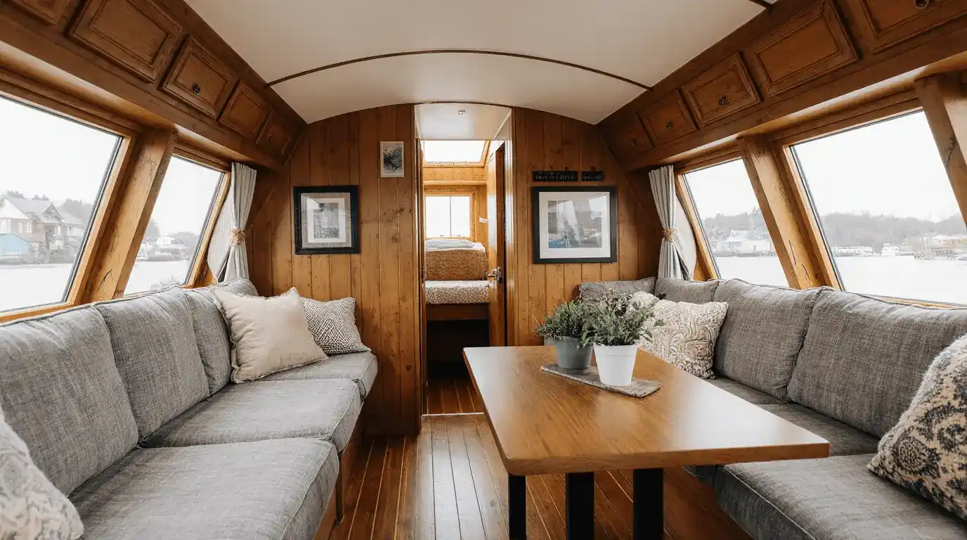 narrow boat interior