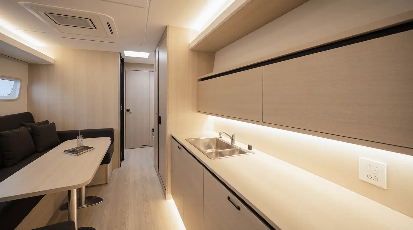 narrow boat interior