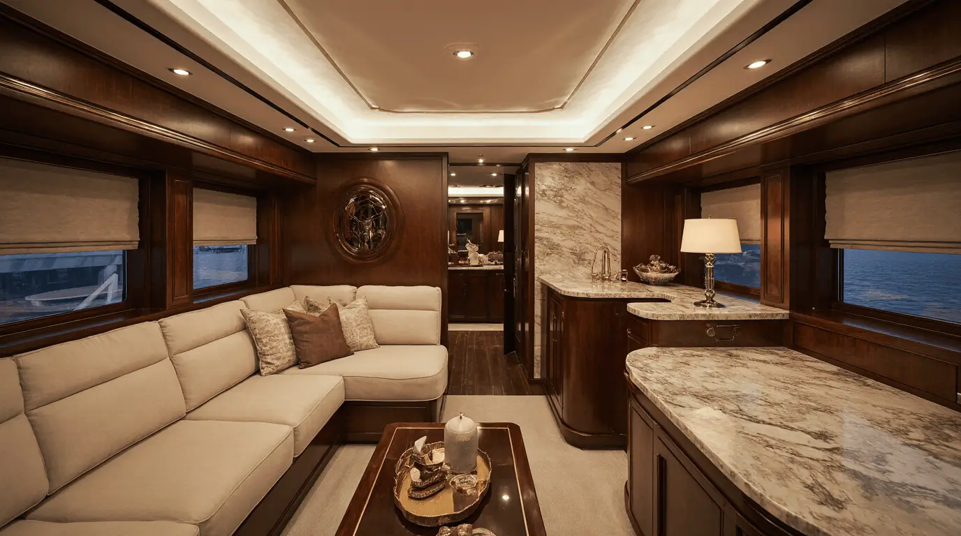 narrow boat interior